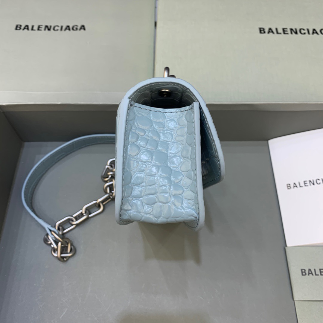 Balenciaga Gossip Small On Chain Shoulder Bag Blue, For Women, Women’s Bags 7.4in/19cm