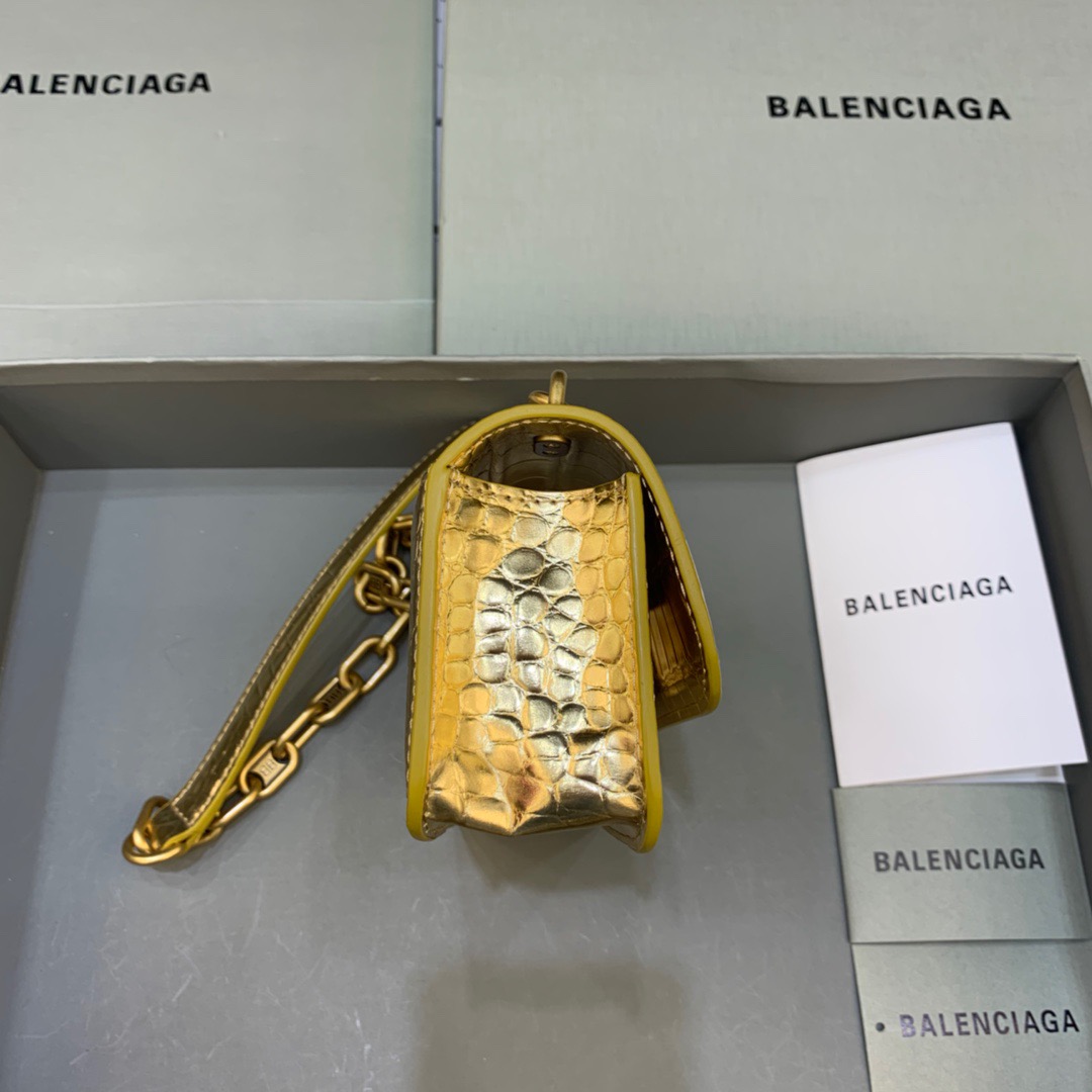 Balenciaga Gossip Small On Chain Shoulder Bag Gold, For Women, Women’s Bags 7.4in/19cm