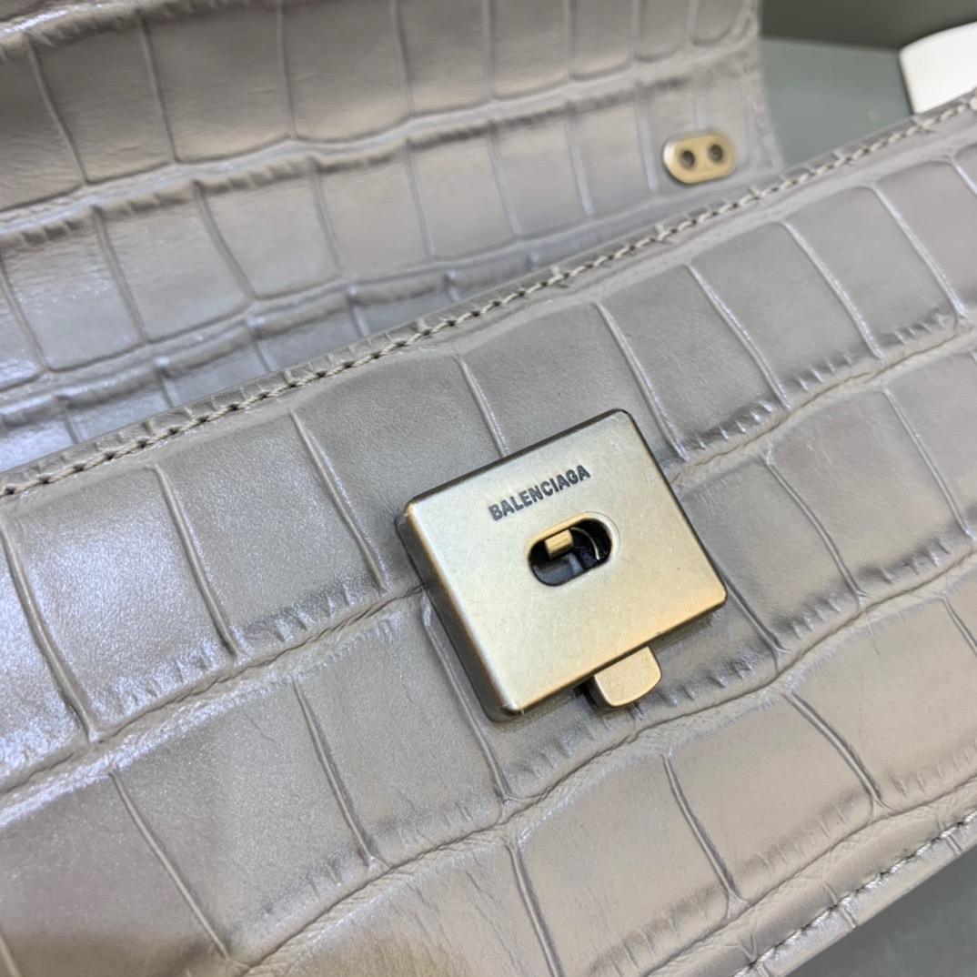 Balenciaga Gossip Small On Chain Shoulder Bag Gray, For Women, Women’s Bags 7.4in/19cm