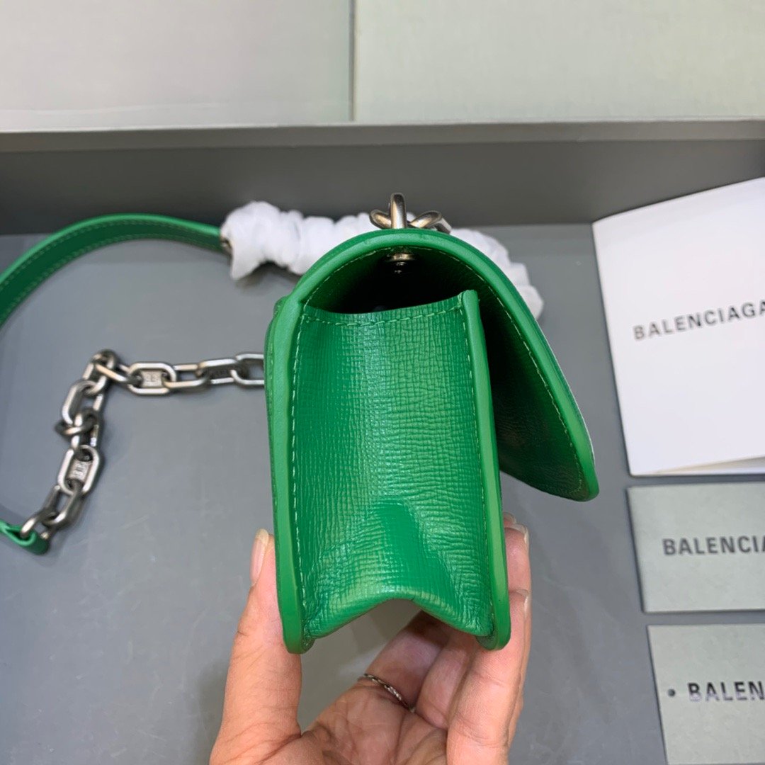 Balenciaga Gossip Small On Chain Shoulder Bag Green, For Women, Women’s Bags 7.4in/19cm