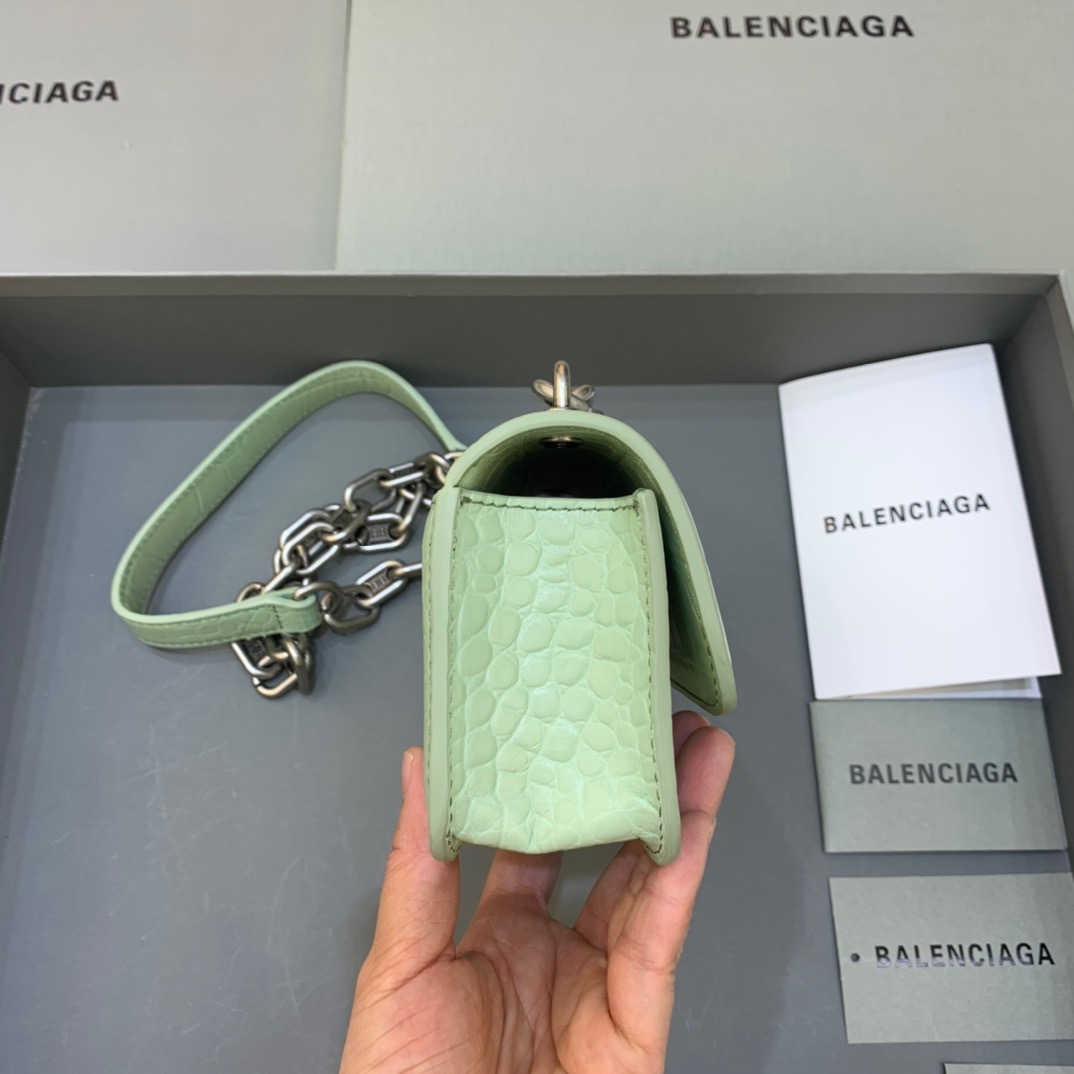 Balenciaga Gossip Small On Chain Shoulder Bag Light Green, For Women, Women’s Bags 7.4in/19cm