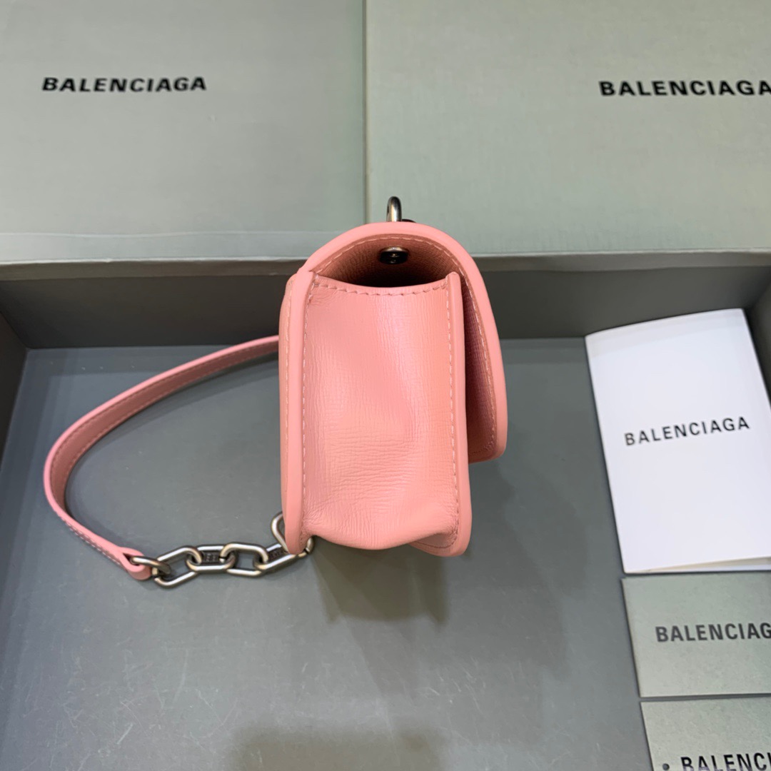 Balenciaga Gossip Small On Chain Shoulder Bag Light Pink, For Women, Women’s Bags 7.4in/19cm
