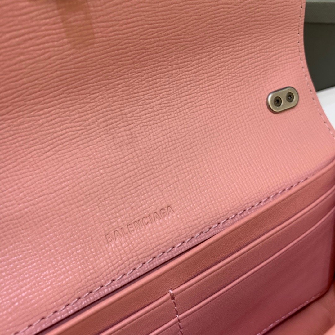 Balenciaga Gossip Small On Chain Shoulder Bag Light Pink, For Women, Women’s Bags 7.4in/19cm