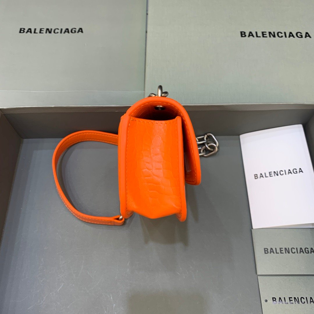 Balenciaga Gossip Small On Chain Shoulder Bag Orange, For Women, Women’s Bags 7.4in/19cm