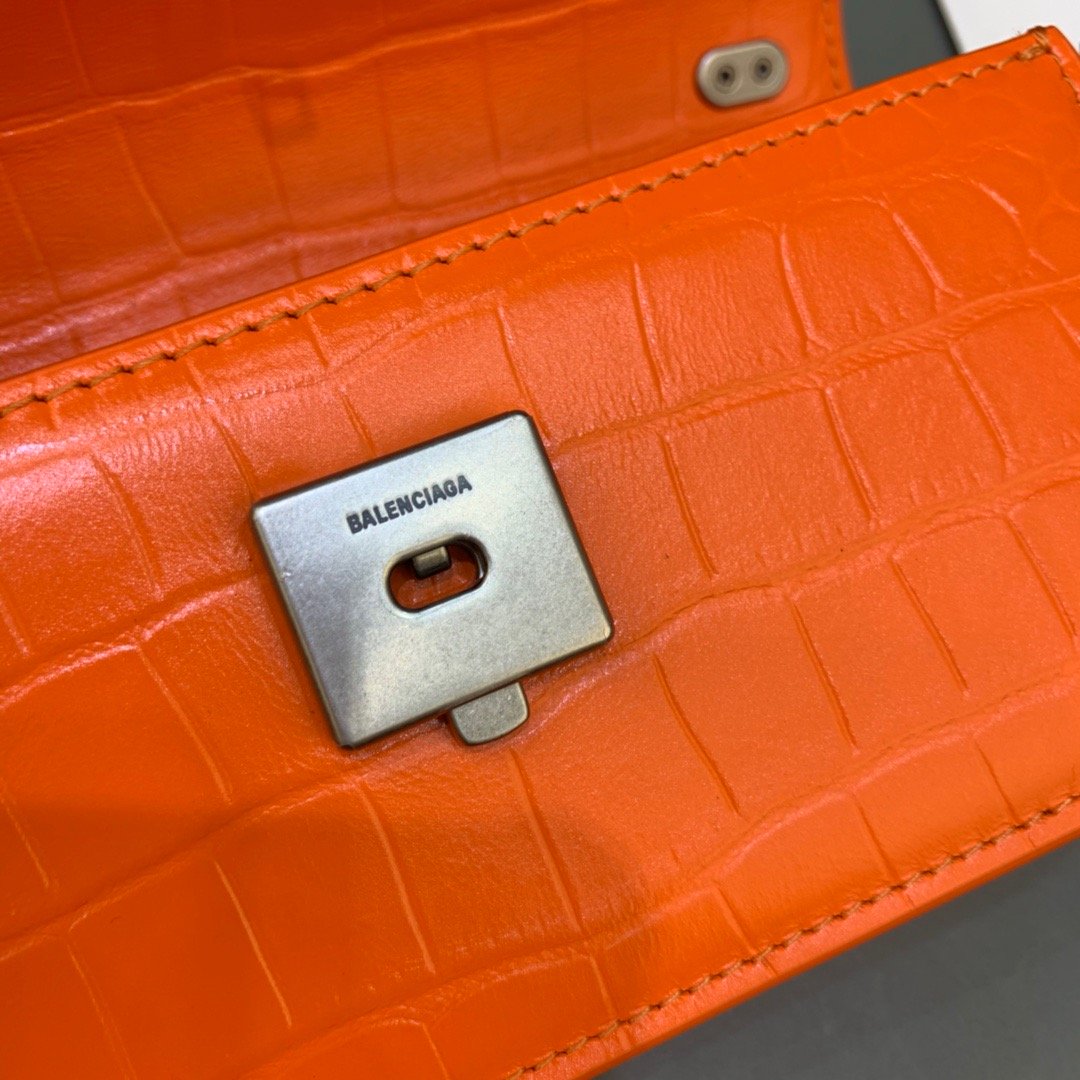 Balenciaga Gossip Small On Chain Shoulder Bag Orange, For Women, Women’s Bags 7.4in/19cm