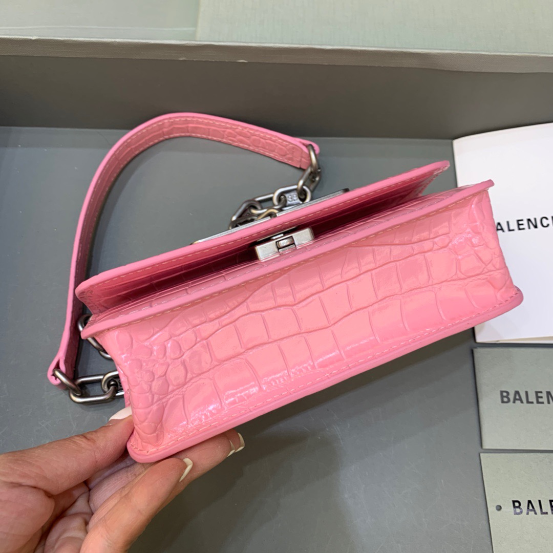 Balenciaga Gossip Small On Chain Shoulder Bag Pink, For Women, Women’s Bags 7.4in/19cm