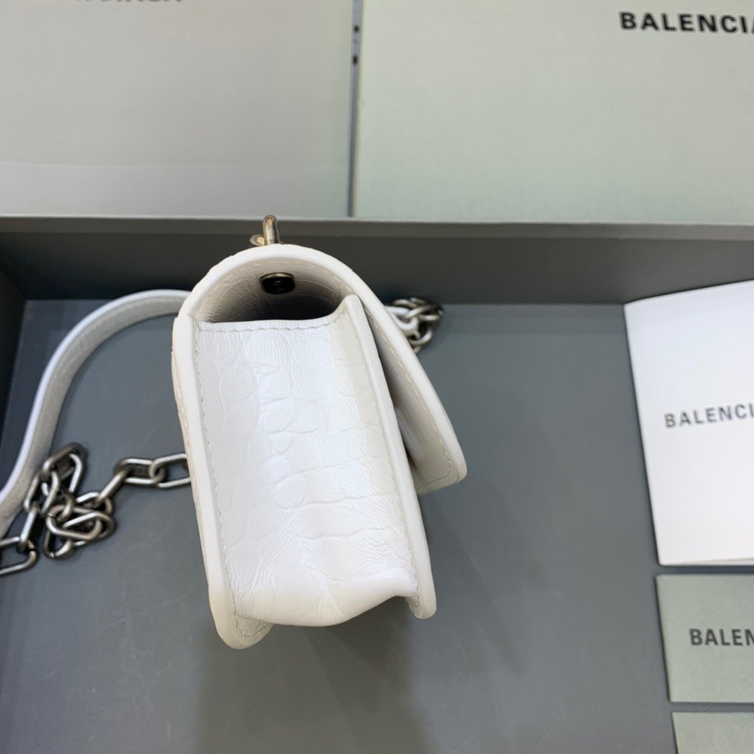 Balenciaga Gossip Small On Chain Shoulder Bag White, For Women, Women’s Bags 7.4in/19cm