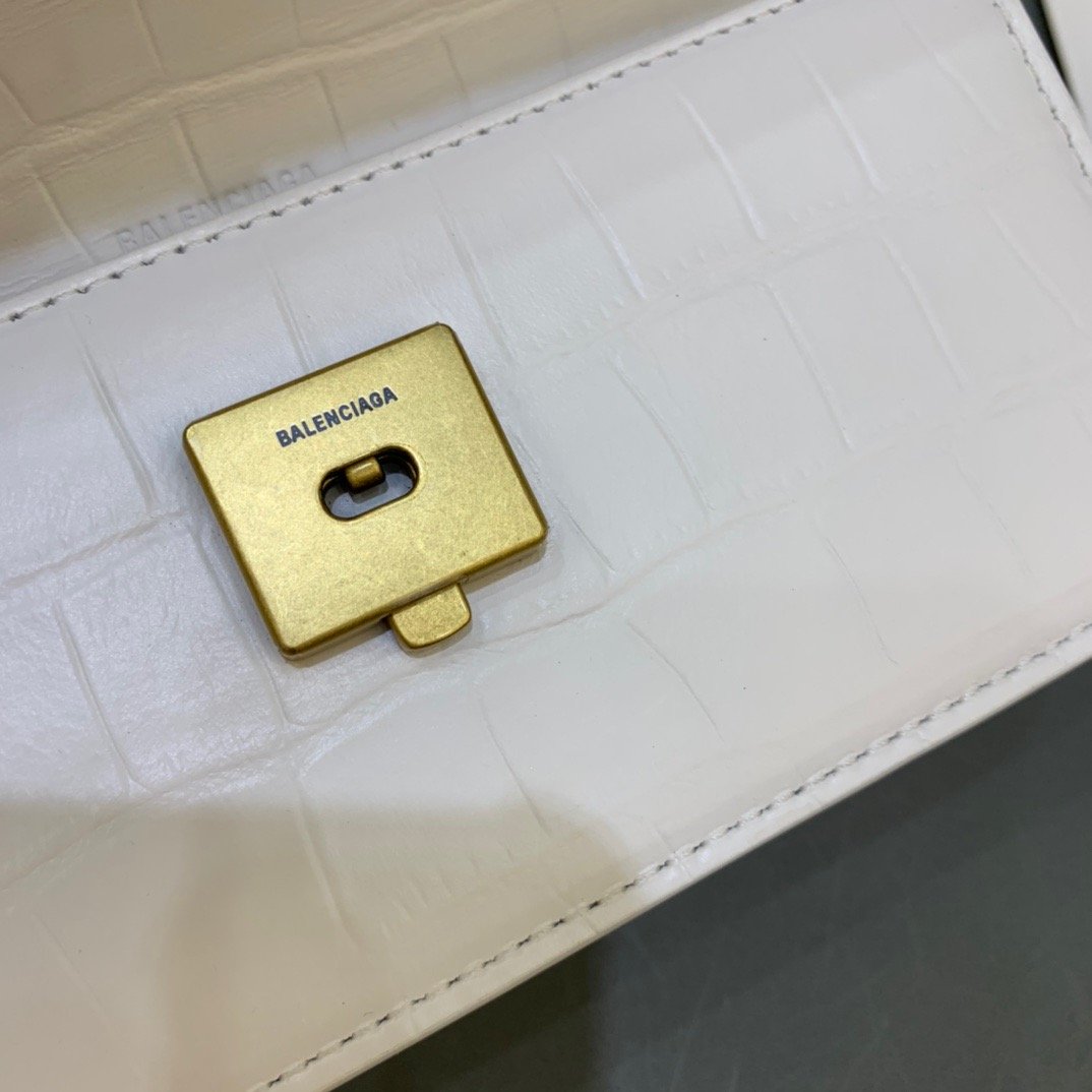 Balenciaga Gossip Small On Chain Shoulder Bag White, For Women, Women’s Bags 7.4in/19cm