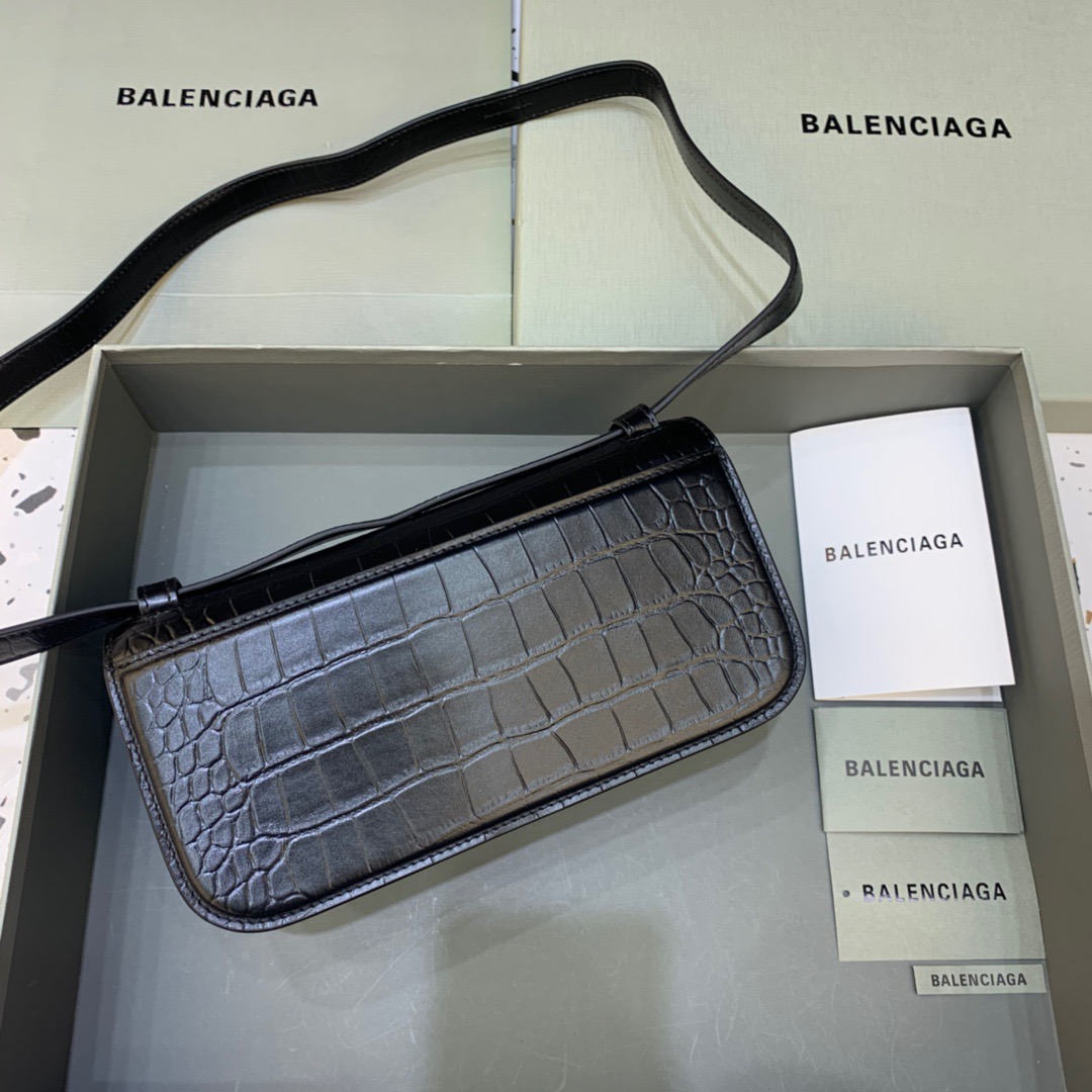 Balenciaga Gossip Small Shoulder Bag Black, For Women, Women’s Bags 9.1in/23cm