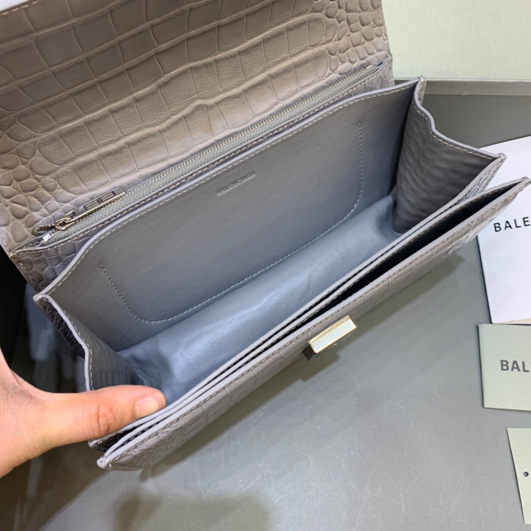 Balenciaga Gossip Small Shoulder Bag Gray, For Women, Women’s Bags 9.1in/23cm