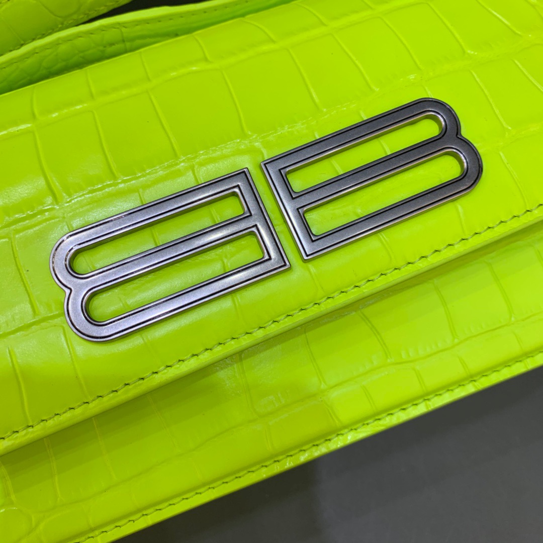 Balenciaga Gossip Small Shoulder Bag Green Neon, For Women, Women’s Bags 9.1in/23cm
