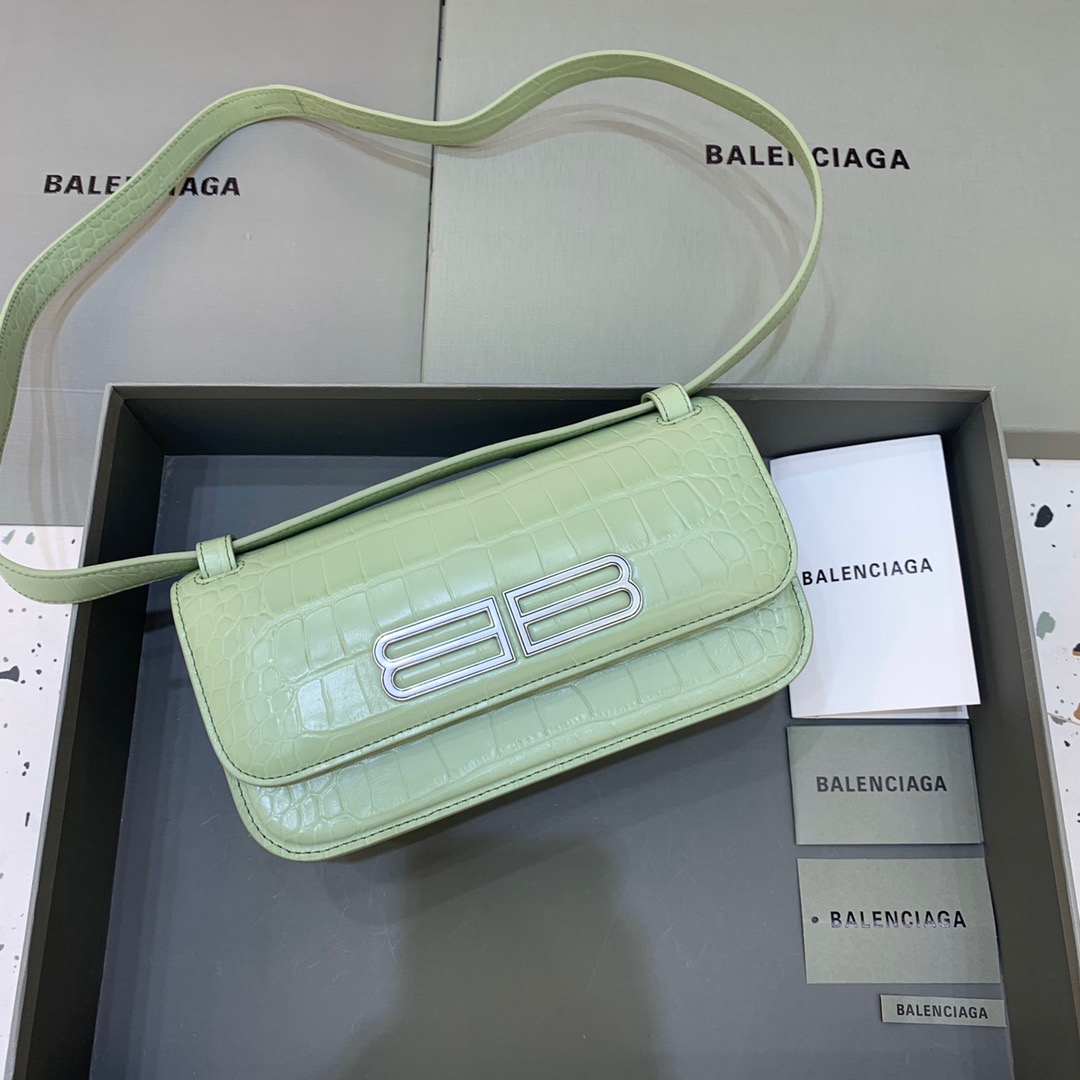 Balenciaga Gossip Small Shoulder Bag Light Green, For Women, Women’s Bags 9.1in/23cm