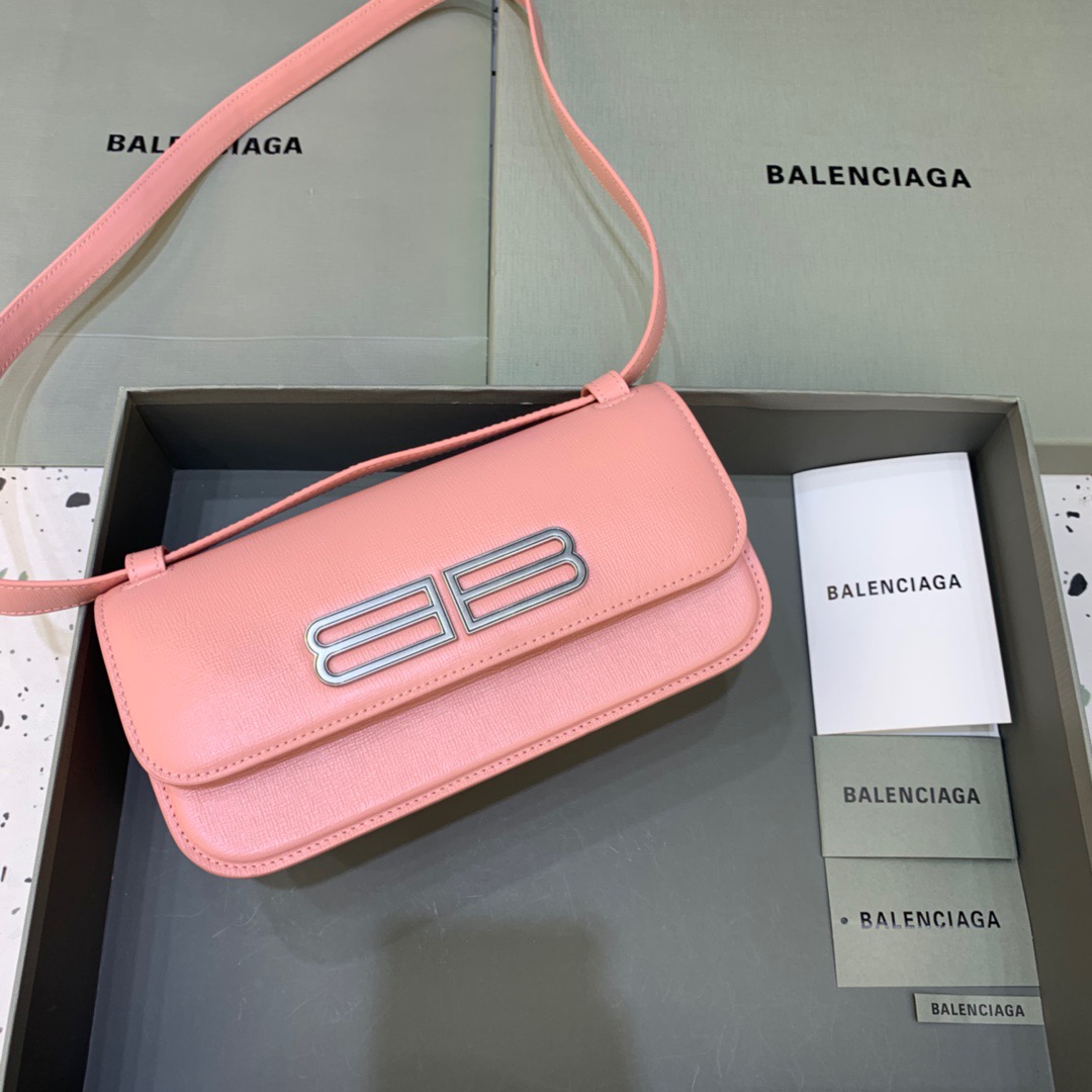 Balenciaga Gossip Small Shoulder Bag Light Pink, For Women, Women’s Bags 9.1in/23cm