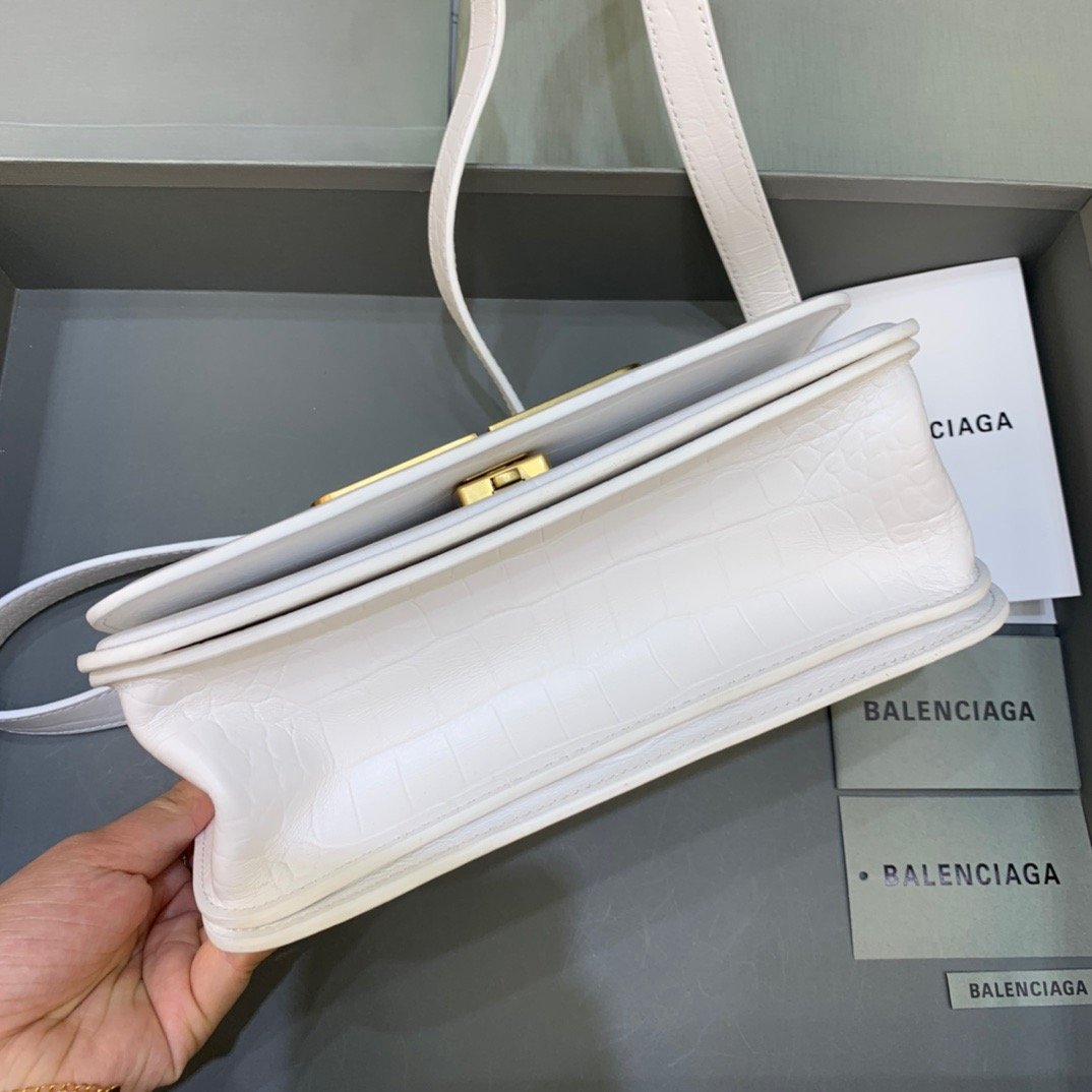 Balenciaga Gossip Small Shoulder Bag White, For Women, Women’s Bags 9.1in/23cm