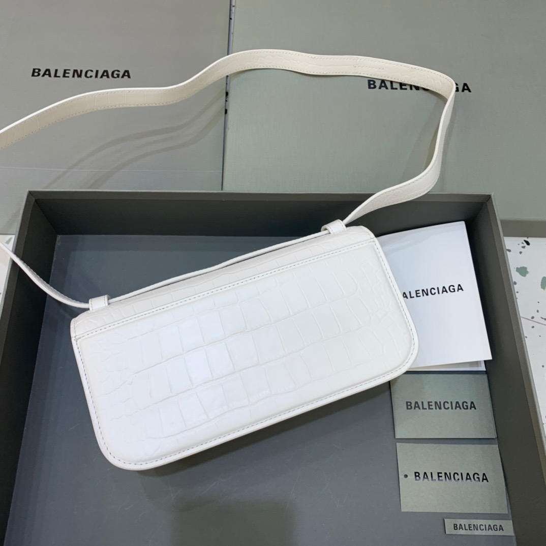 Balenciaga Gossip Small Shoulder Bag White, For Women, Women’s Bags 9.1in/23cm