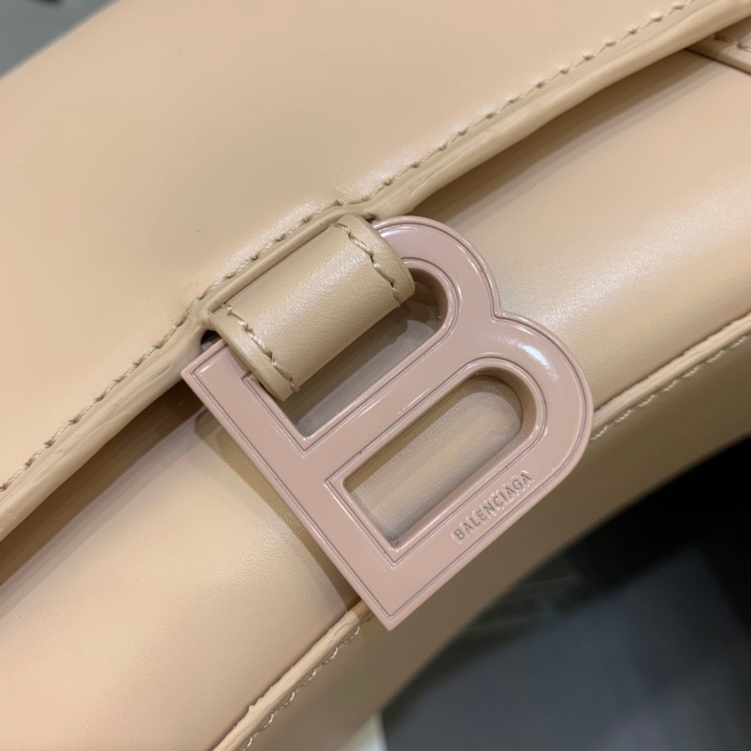 Balenciaga Hourglass Small Handbag In Beige, For Women, Women’s Bags 9in/23cm