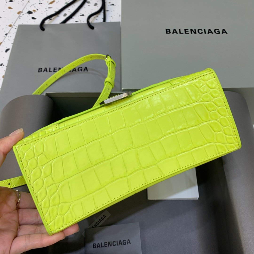 Balenciaga Hourglass Small Handbag In Light Green, For Women, Women’s Bags 9in/23cm