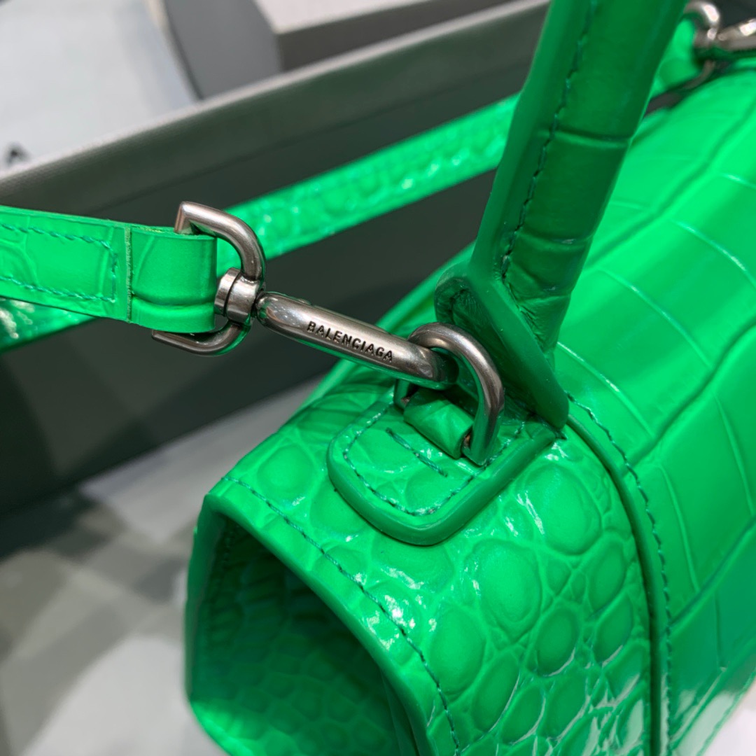 Balenciaga Hourglass XS Handbag In Bright Green, For Women, Women’s Bags 7.4in/19cm