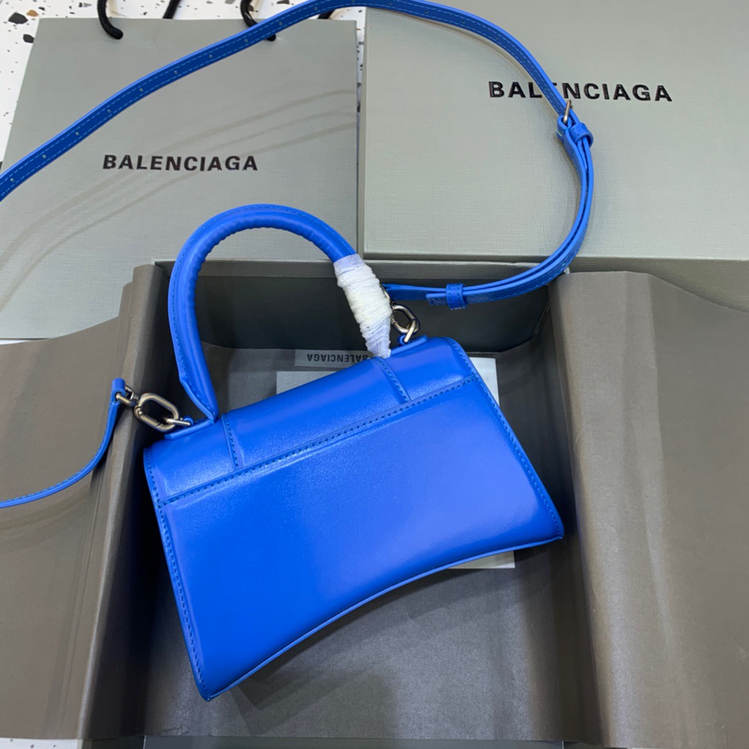 Balenciaga Hourglass XS Handbag In Dark Blue, For Women, Women’s Bags 7.4in/19cm