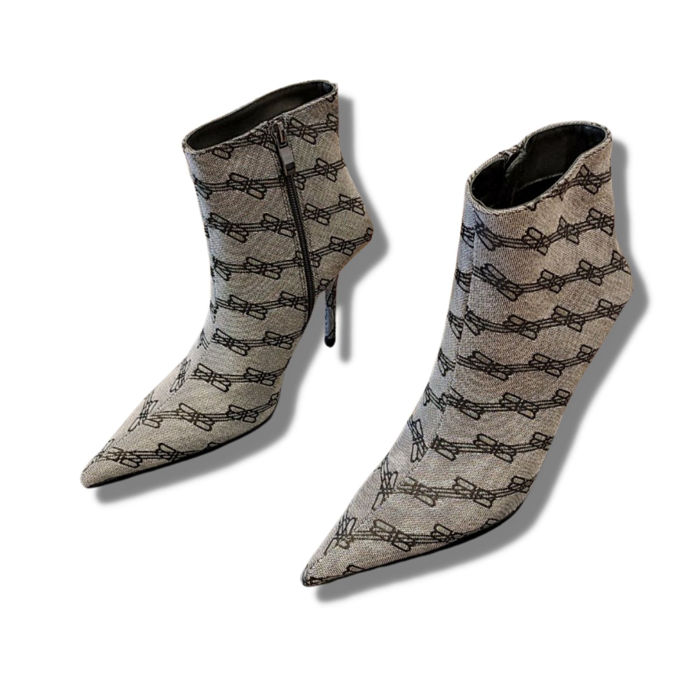 Balenciaga Knife Ankle Boots Grey For Women