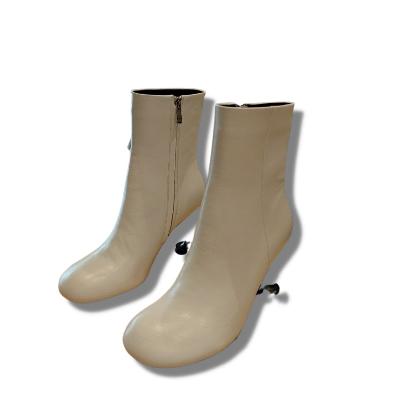 Balenciaga Lady 90mm Ankle Boots White For Women