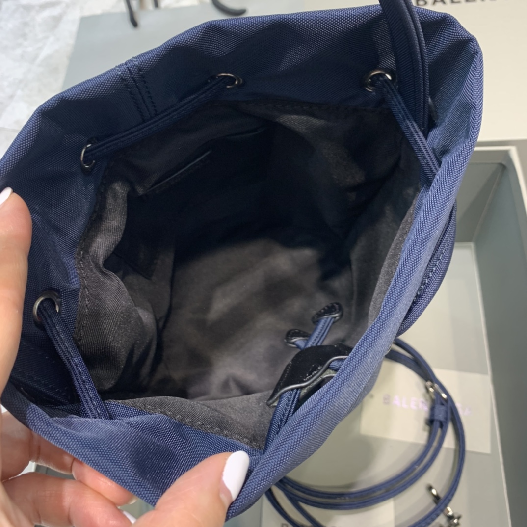 Balenciaga Le Cagole Medium Bucket Bag In Dark Blue, For Women, Women’s Bags 17.6in/45cm