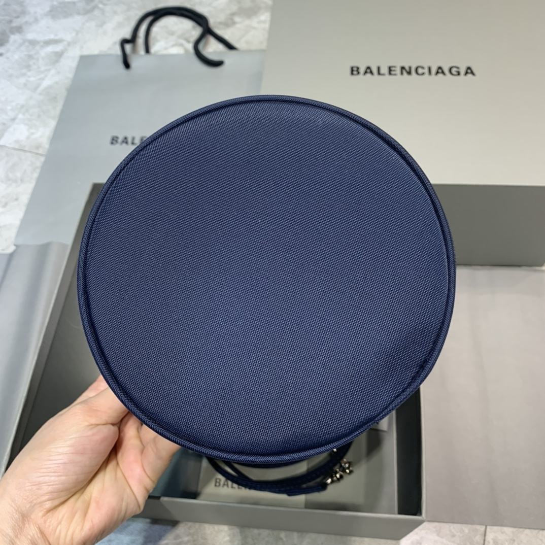 Balenciaga Le Cagole Medium Bucket Bag In Dark Blue, For Women, Women’s Bags 17.6in/45cm