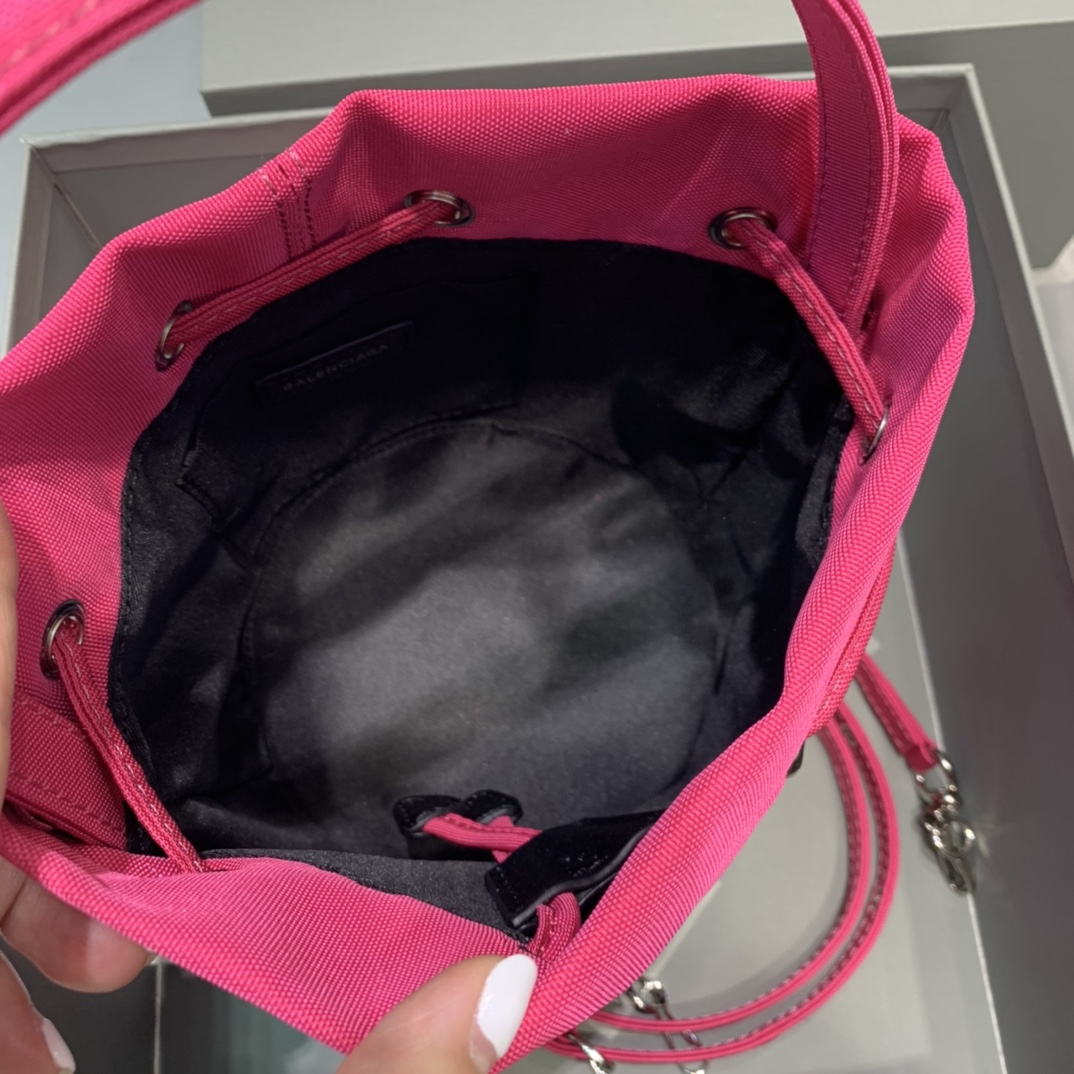 Balenciaga Le Cagole Medium Bucket Bag In Dark Pink, For Women, Women’s Bags 7in/18cm