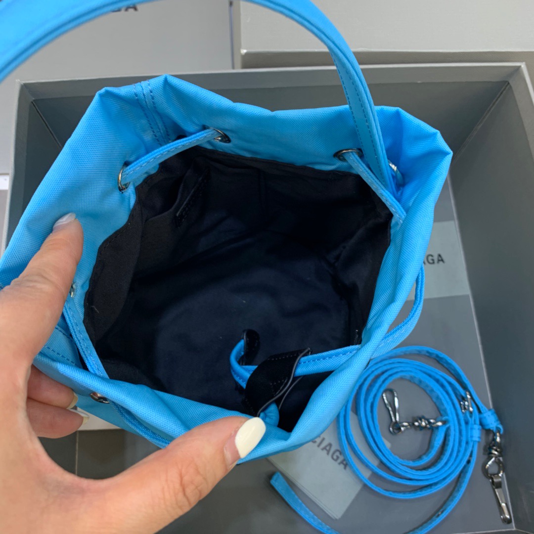 Balenciaga Le Cagole Medium Bucket Bag In Light Blue, For Women, Women’s Bags 7in/18cm