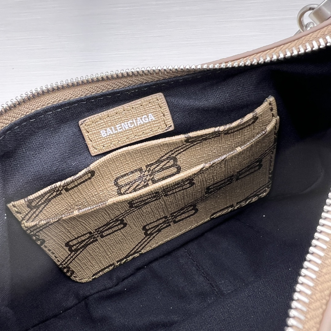 Balenciaga Le Cagole Mini Bag With Chain Bb Monogram Coated Canvas In Beige For Women 8.2 in/20.8 cm 695814210E72762