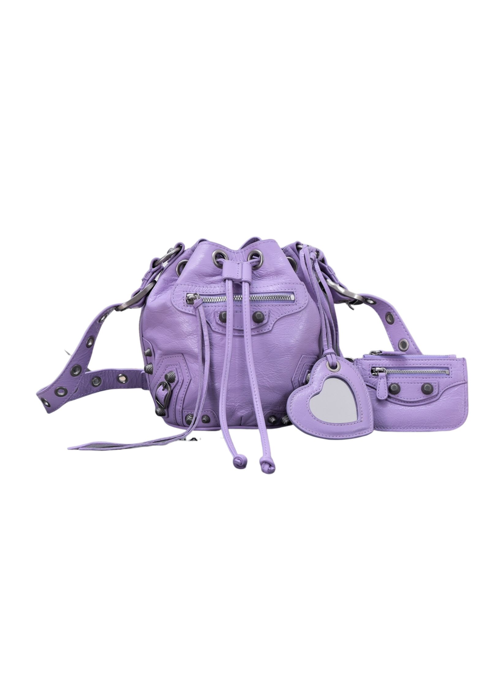 Balenciaga Le Cagole Xs Bucket Bag Purple/Pink/Red/Blue/Green For Women 7.8in/20 cm