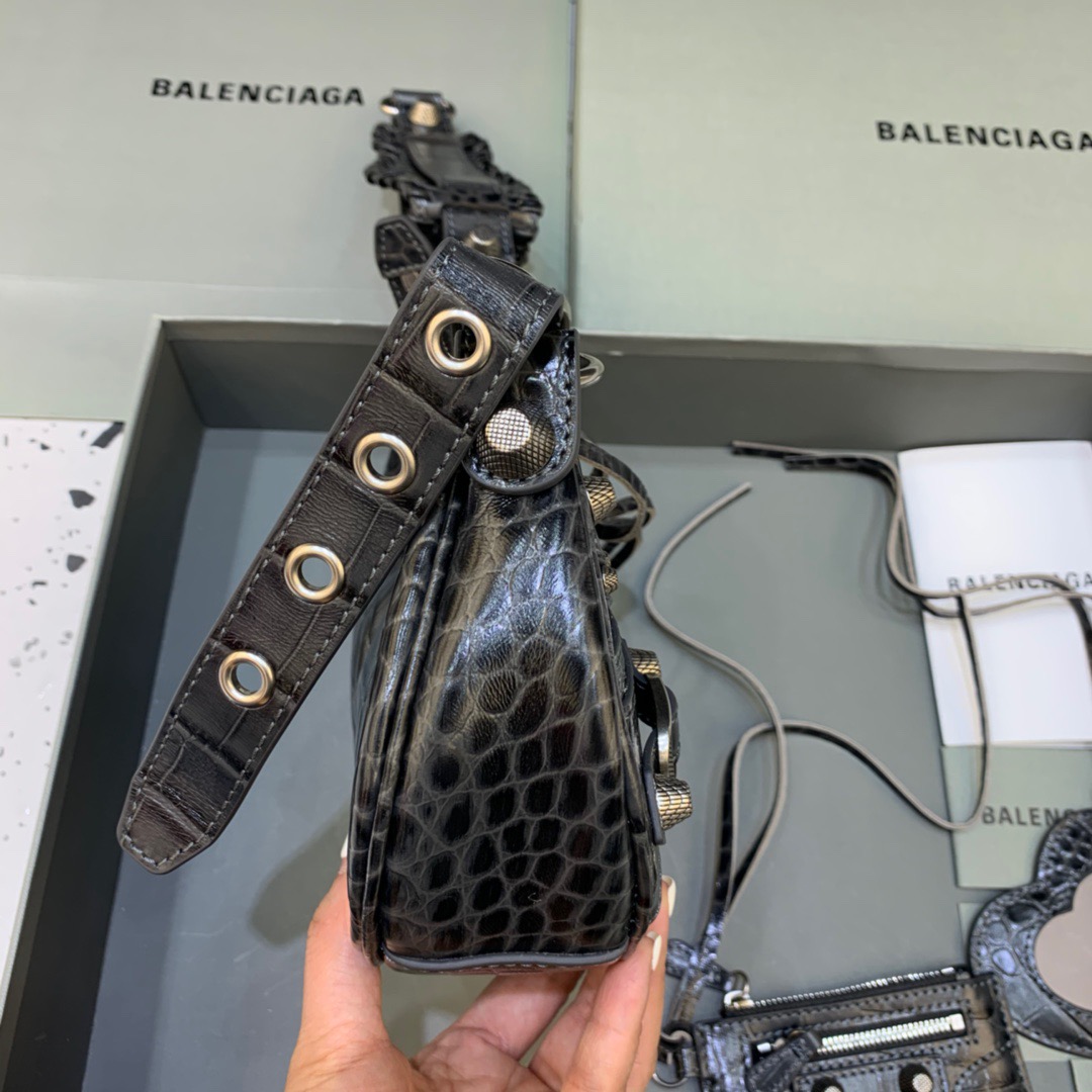 Balenciaga Le Cagole XS Shoulder Bag In Black, For Women, Women’s Bags 10.2in/26cm