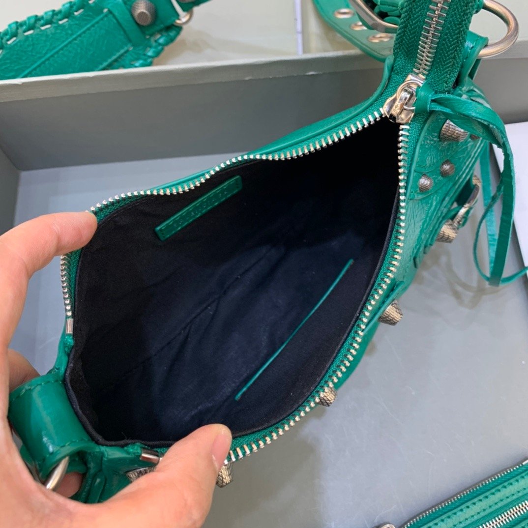 Balenciaga Le Cagole XS Shoulder Bag In Green, For Women, Women’s Bags 10.2in/26cm