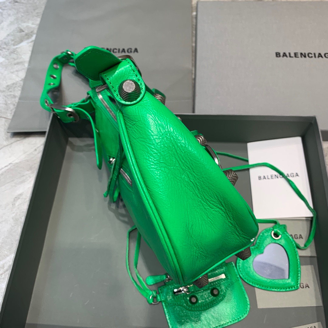 Balenciaga Le Cagole XS Shoulder Bag In Green, For Women, Women’s Bags 13in/33cm