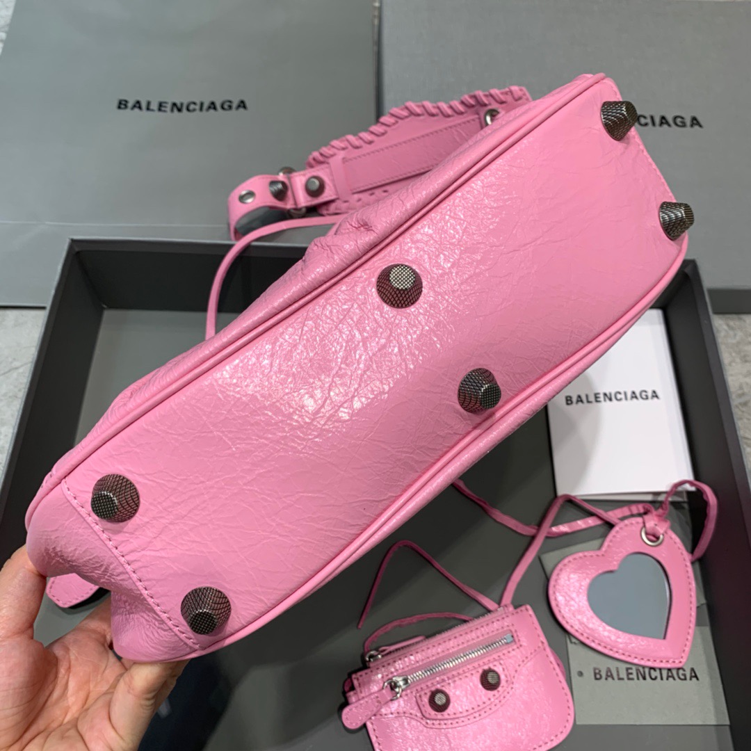 Balenciaga Le Cagole XS Shoulder Bag In Pink, For Women, Women’s Bags 13in/33cm