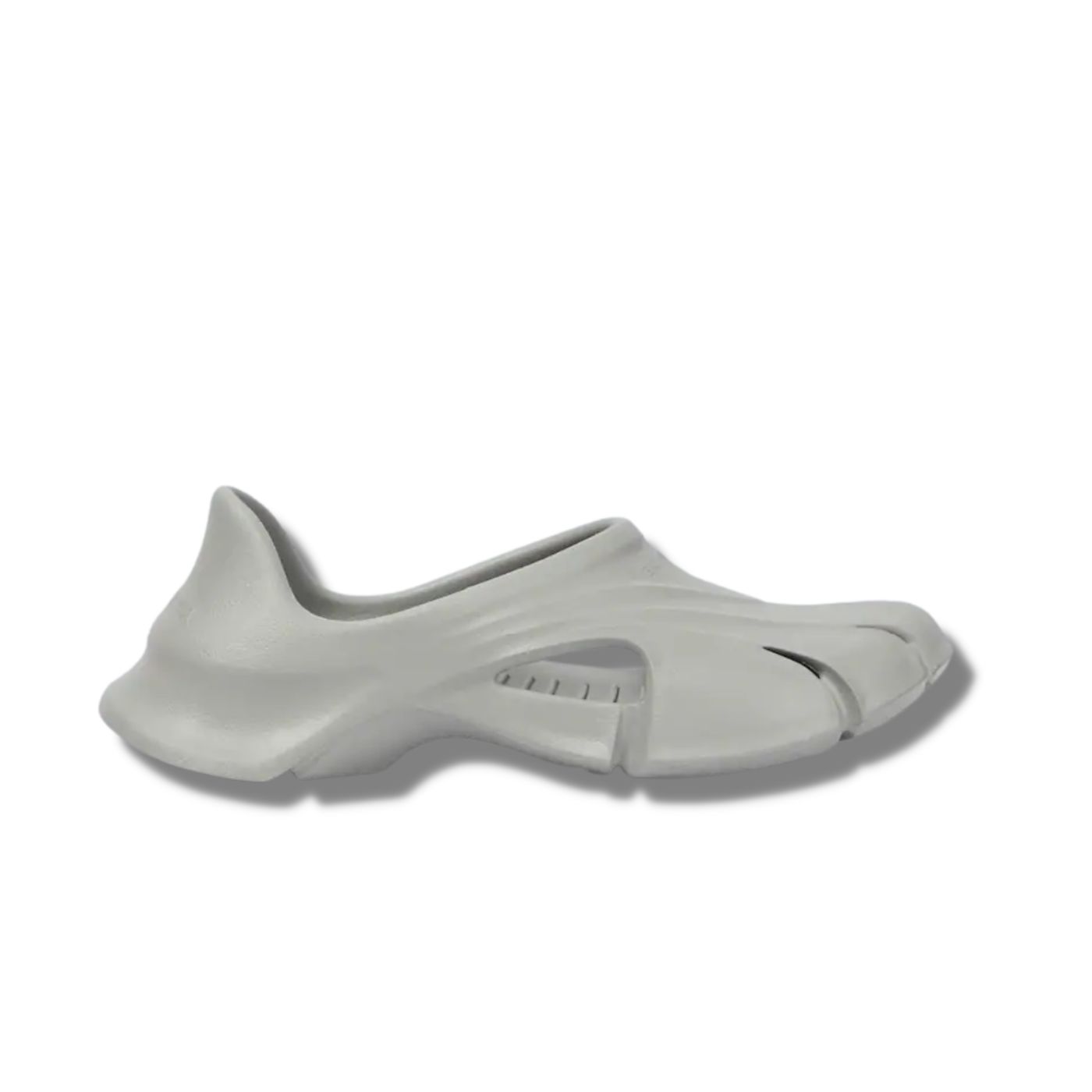 Balenciaga Mold Closed Rubber Sandals Grey For Men