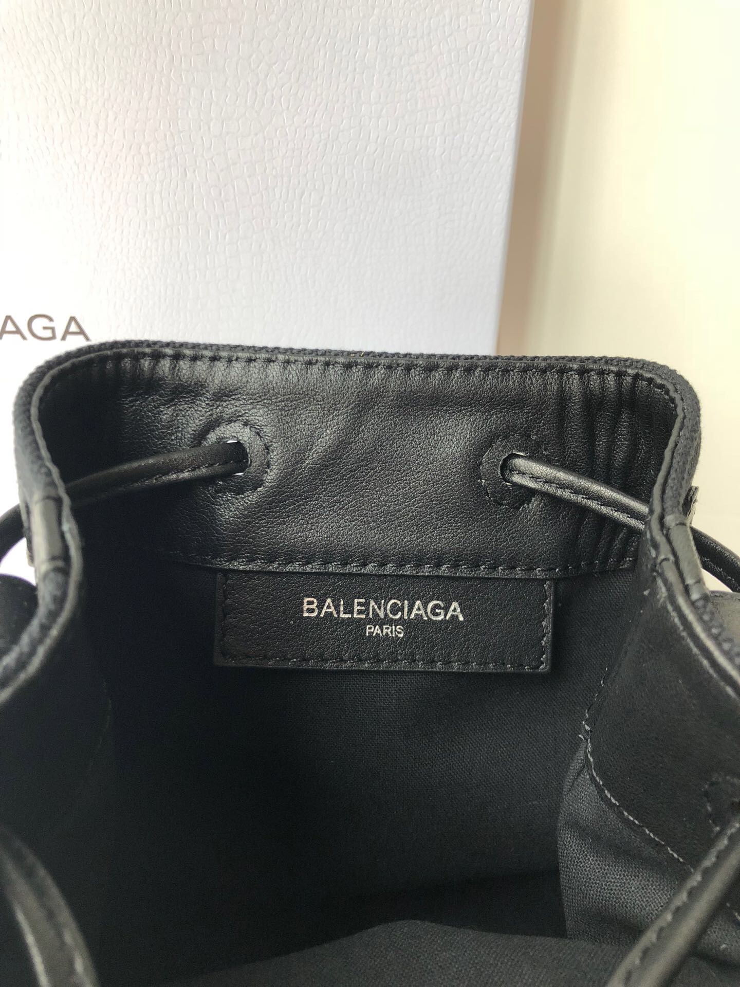 Balenciaga Navy Cabas Linen Crossbody Bag In Black, For Women, Women’s Bags 9.8in/25cm