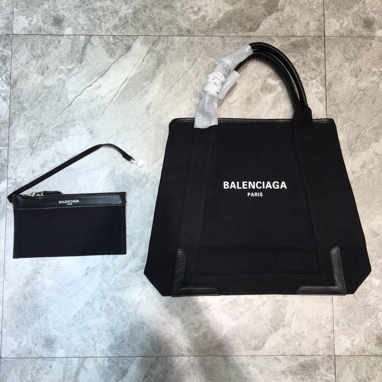 Balenciaga Navy Medium Cabas Tote Bag In Black, For Women, Women’s Bags 14.1in/36cm