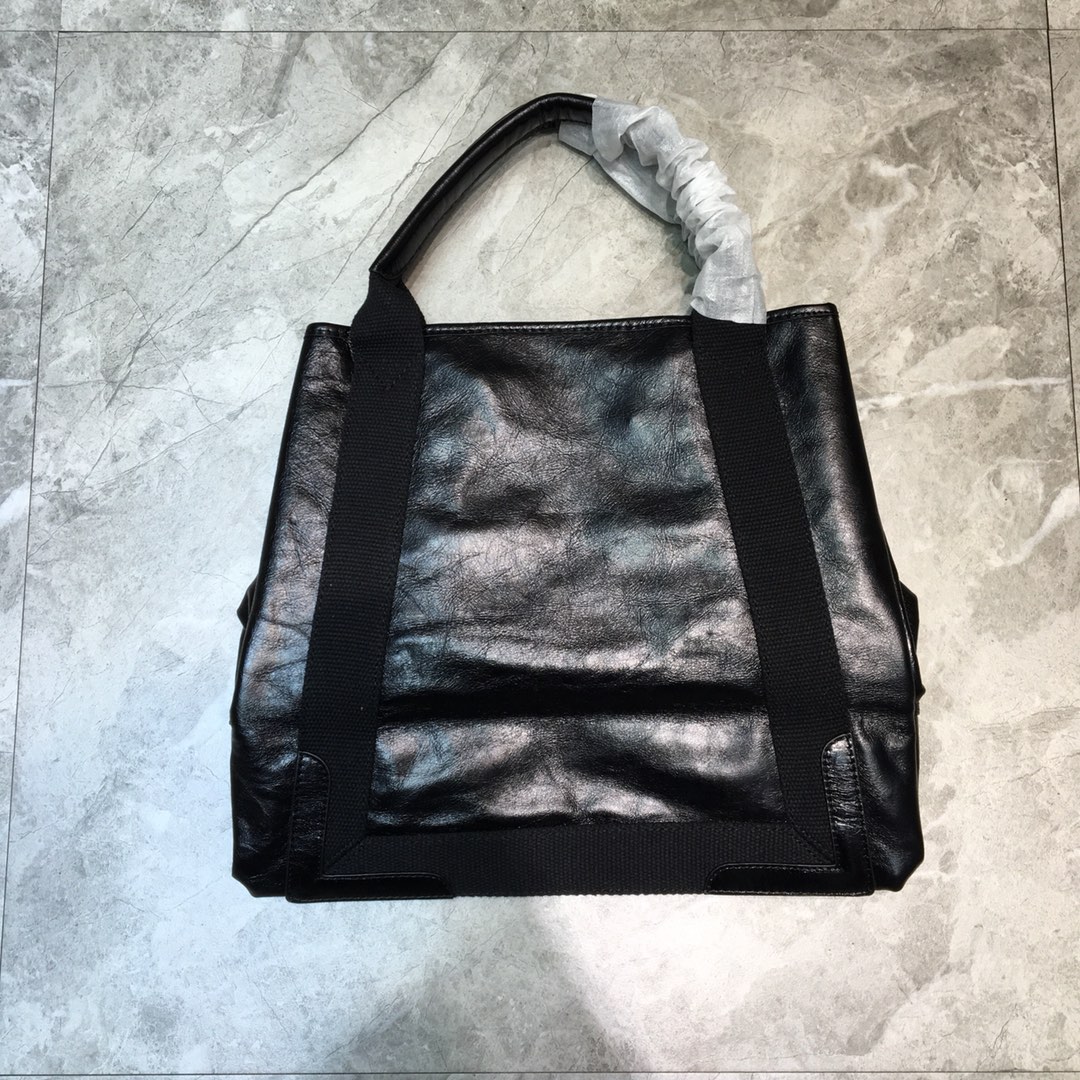 Balenciaga Navy Medium Cabas Tote Bag In Black, For Women, Women’s Bags 14.1in/36cm