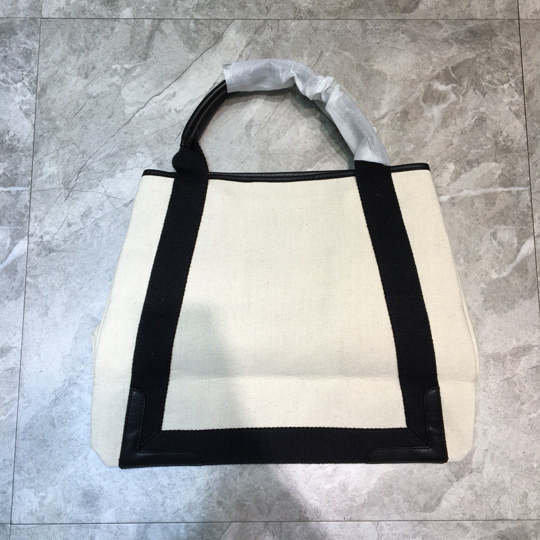Balenciaga Navy Medium Cabas Tote Bag In Black, For Women, Women’s Bags 14.1in/36cm 5812922HH3N9260