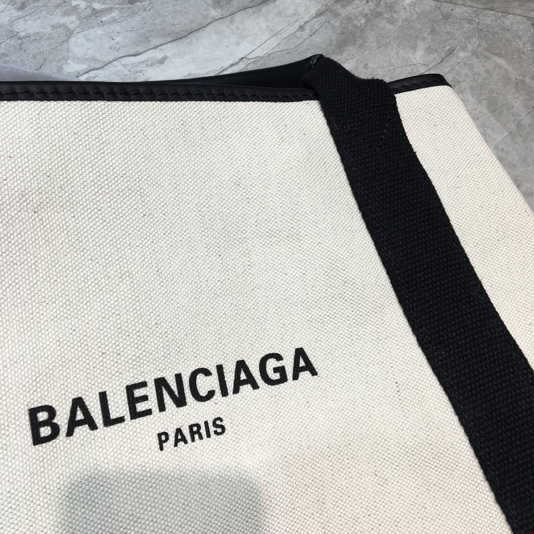 Balenciaga Navy Medium Cabas Tote Bag In Black, For Women, Women’s Bags 14.1in/36cm 5812922HH3N9260