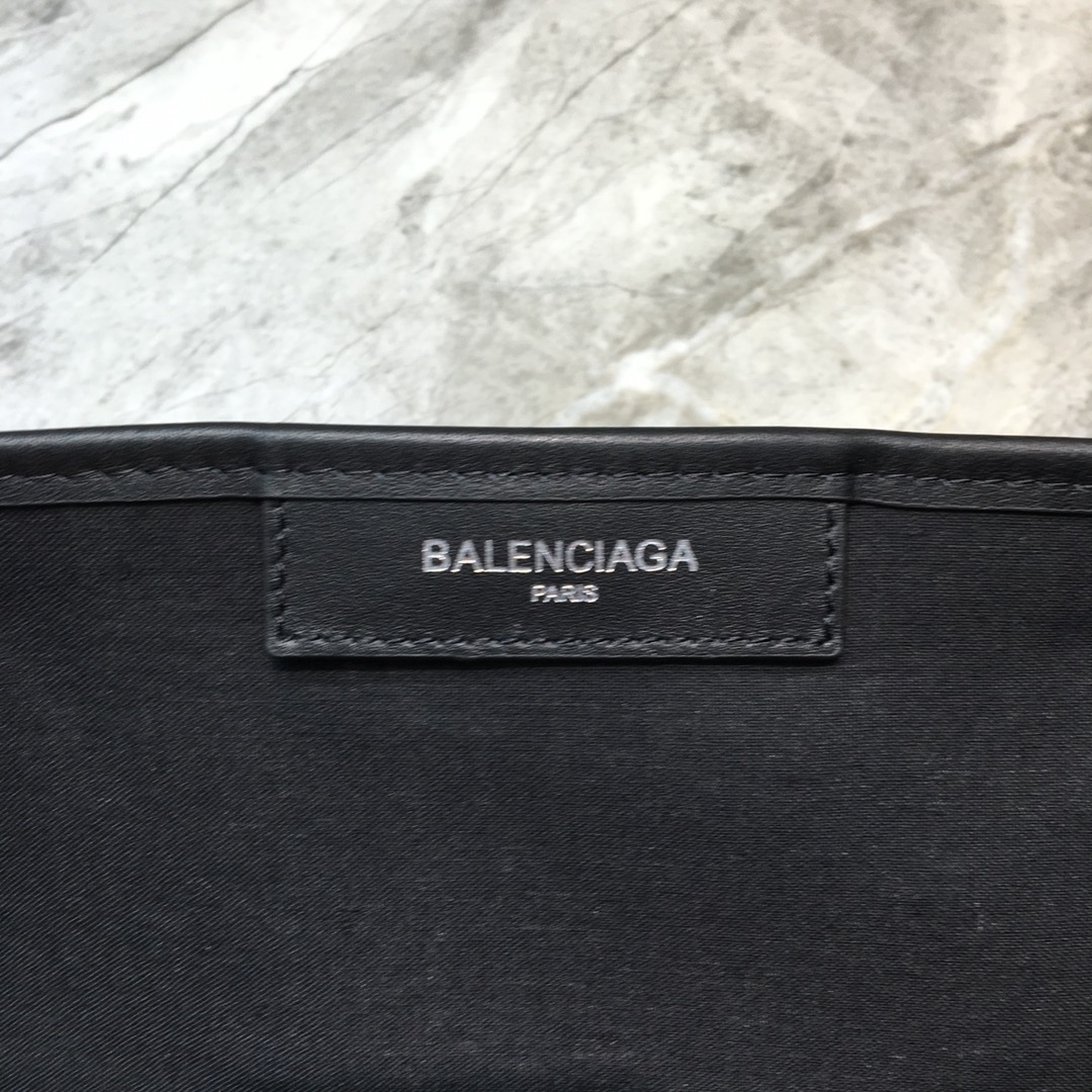 Balenciaga Navy Medium Cabas Tote Bag In Black, For Women, Women’s Bags 14.1in/36cm 5812922HH3N9260