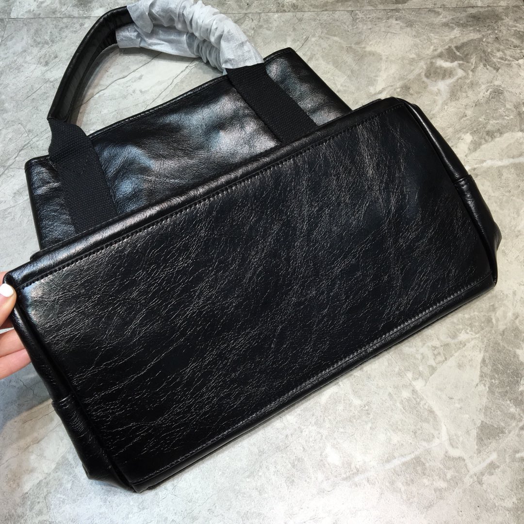 Balenciaga Navy Medium Cabas Tote Bag In Black, For Women, Women’s Bags 14.1in/36cm