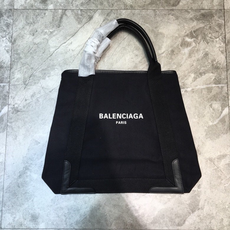 Balenciaga Navy Medium Cabas Tote Bag In Black, For Women, Women’s Bags 14.1in/36cm