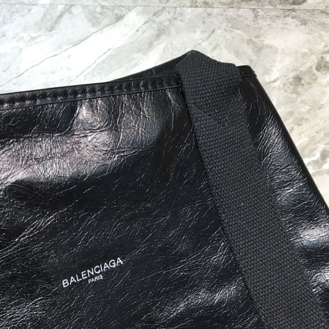 Balenciaga Navy Medium Cabas Tote Bag In Black, For Women, Women’s Bags 14.1in/36cm