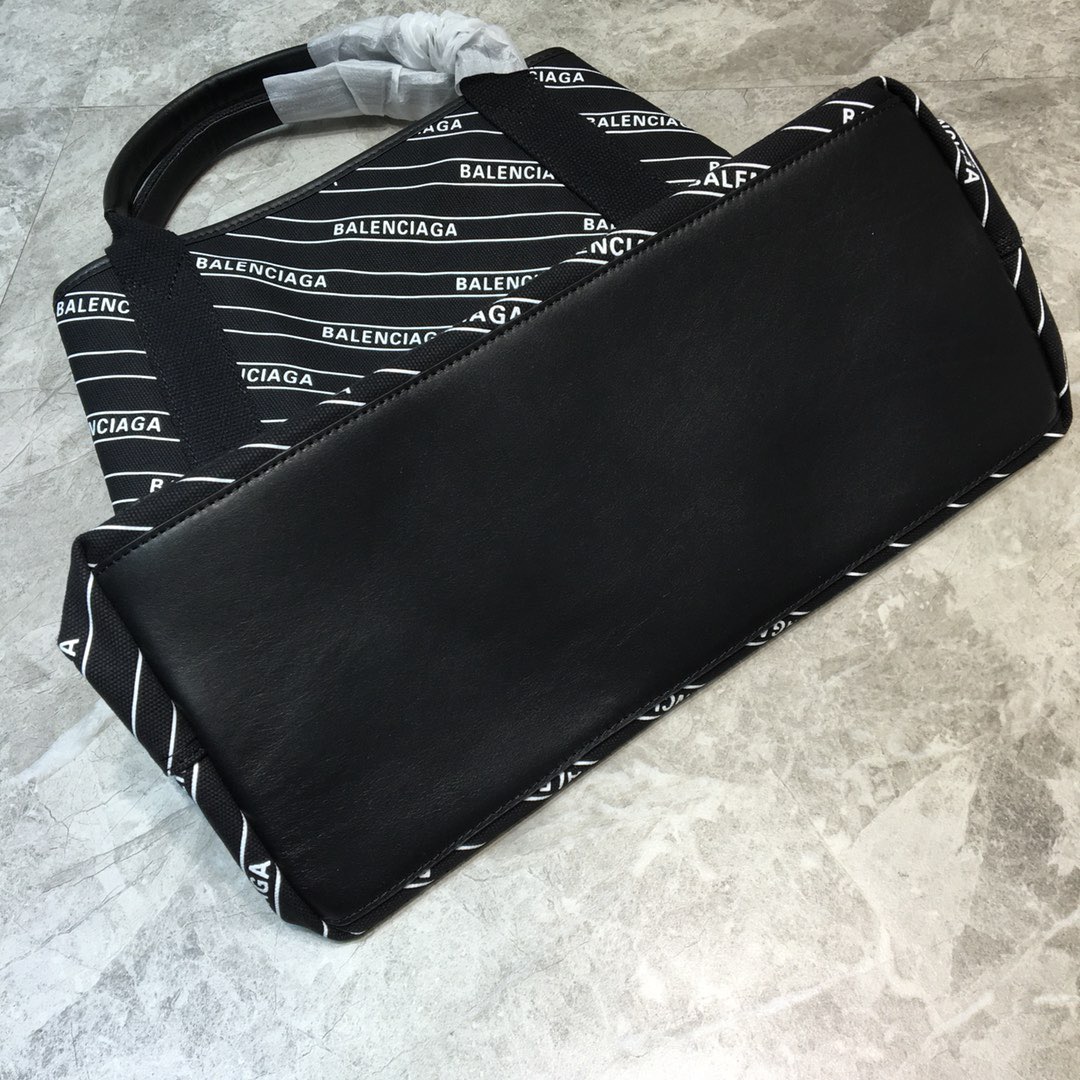 Balenciaga Navy Medium Cabas Tote Bag In Black, For Women, Women’s Bags 14.1in/36cm