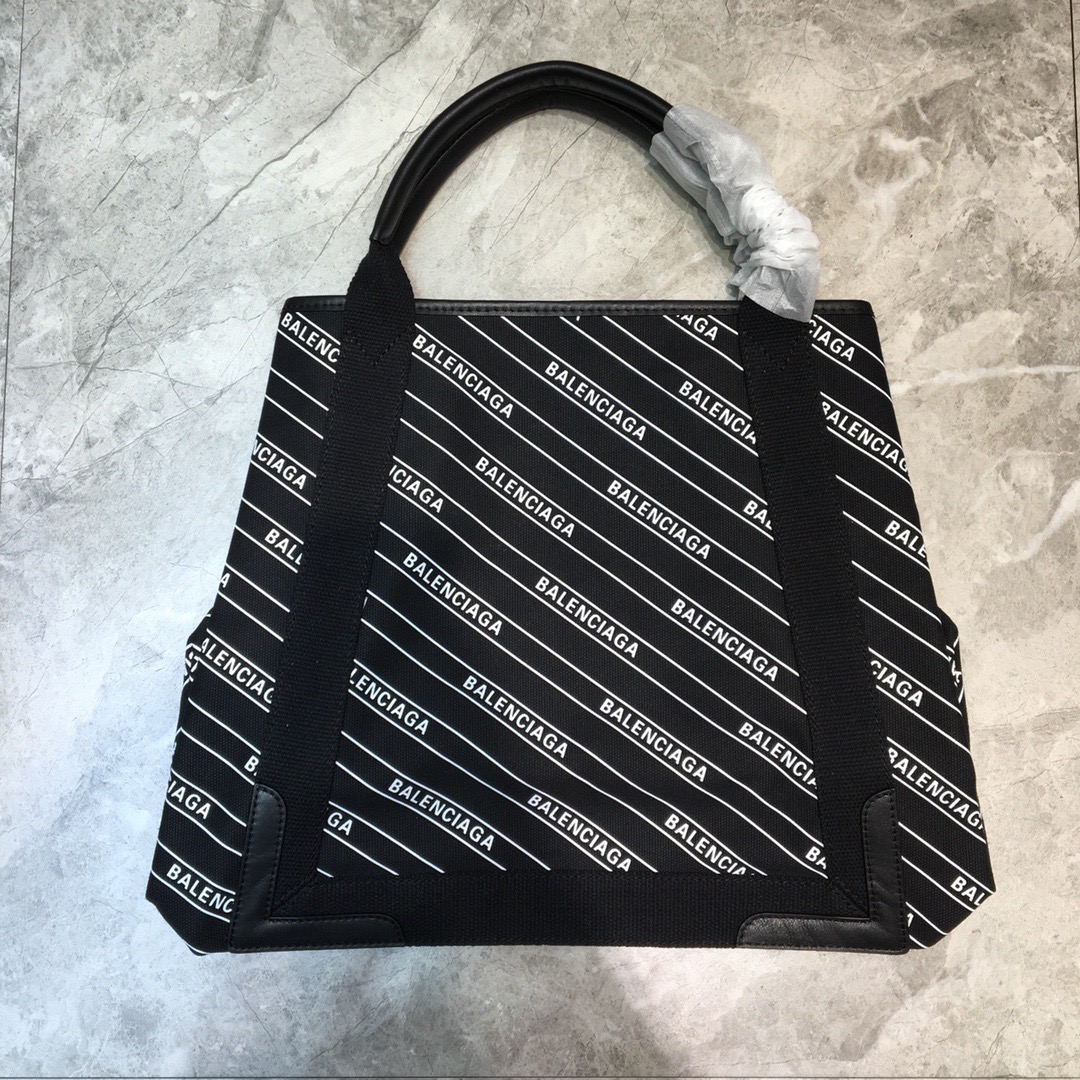 Balenciaga Navy Medium Cabas Tote Bag In Black, For Women, Women’s Bags 14.1in/36cm