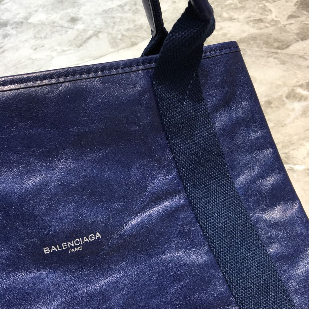 Balenciaga Navy Medium Cabas Tote Bag In Blue, For Women, Women’s Bags 14.1in/36cm