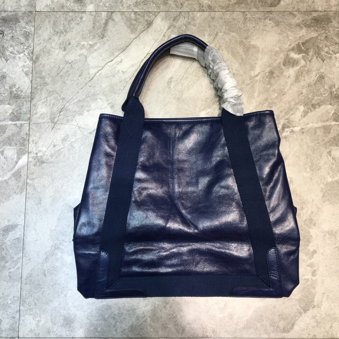 Balenciaga Navy Medium Cabas Tote Bag In Blue, For Women, Women’s Bags 14.1in/36cm