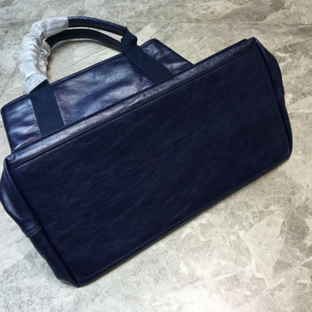 Balenciaga Navy Medium Cabas Tote Bag In Blue, For Women, Women’s Bags 14.1in/36cm